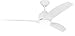 Monte Carlo 3AVLCR54RZWD Avila 54" Outdoor Wet Locations Ceiling Fan with LED Light Kit and Hand Remote, 3 Blades, Matte White