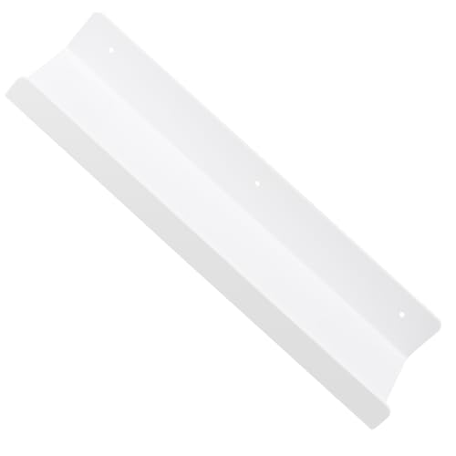 Étagères flottantes murales en plastique : lot de 6 modules blancs - 7