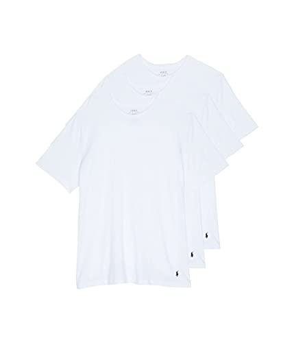 POLO RALPH LAUREN 3-Pack Big Crew Undershirts White 1XB