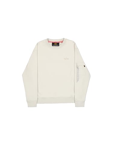 Sweatshirt Alpha Industries DTM ML pour homme - Pull col rond en coton
