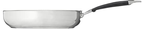 Amazon Basics Padella da frittura in acciaio INOX, con rivestimento antiaderente, 28 cm, Nero - immagine 3