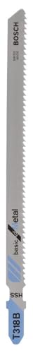 Bosch 5x Stichsägeblatt T 318 B Basic for Metal (für Stahlrohre & -profile, dickwandig, Professional Zubehör Stichsäge)