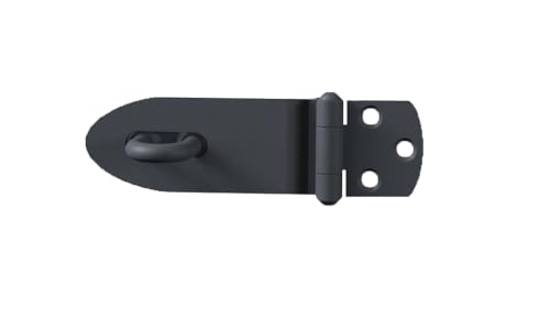 Alberts 348328 Sicherheits-Überfalle Ovado | verzinkt, graphitgrau kunststoffbeschichtet | Größe 100 x 38 mm