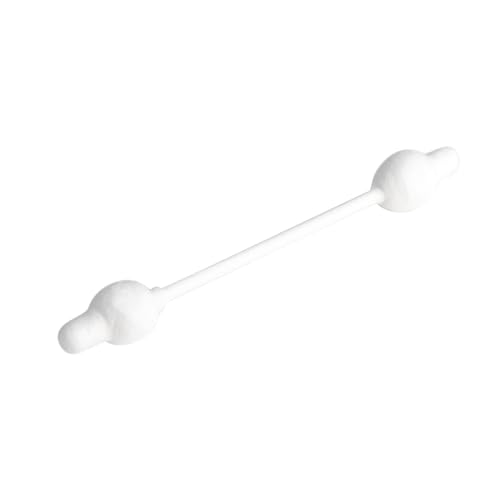 Canpol babies Patyczki higieniczne dla niemowląt 55 szt., Profilowany kształt, Papierowy patyczek, Produkt biodegradowalny (1 opakowanie, 55 szt.)