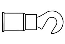 Molex/Waldom, 19171-0009, Hook Tongue Terminal 14-16AWG 24.08mm 8.89mm Electro-Tin (350 Item/s)