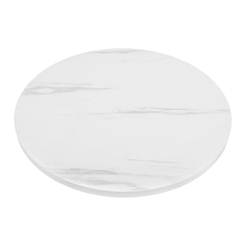Plateau de table rond blanc marbré 40 cm pour customiser une table basse chic - 2