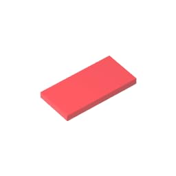 XYEIUGO Gobricks 87079 Foundation Plate Tile 2x4 with Groove 50 Pieces GDS-614 Building Blocks Color:Neon Orange โ image 1