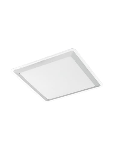 Plafonnier LED moderne basse consommation blanc et argent GL0951