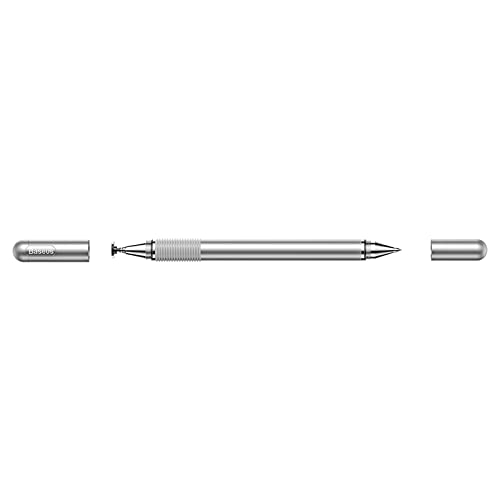 Caneta Touch para Iphone Ipad Apple Samsung HouseHold 2 em 1 Prata Baseus, Baseus, ACPCL-0S, Prata