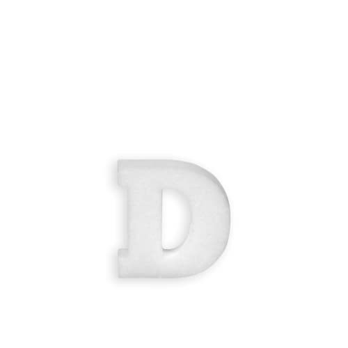 Lettre D en Polystyrène 10cm
