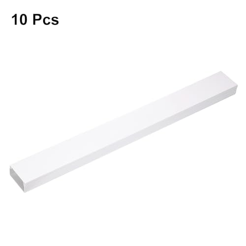HARFINGTON 10 unidades cubierta para cables de pared 15 x 1,57 x 0,8 pulgadas (LxAnxAl), cubierta autoadhesiva para cables, canal de gestión de cables para TV, color blanco miniatura 3
