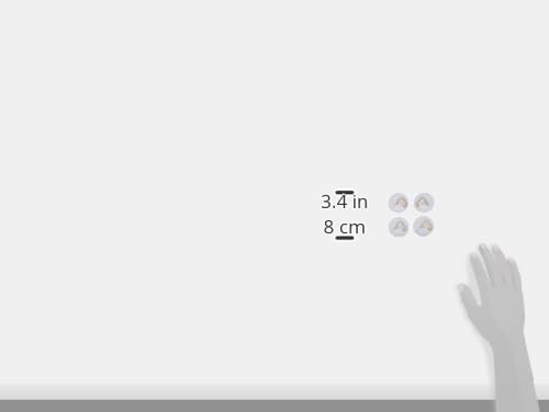 Glorex 6 1716 700 - Wandtellerhalter, selbstklebend, ca. 40 mm, 4 Stück, Tragkraft je ca. 500 g, zum einfachen Aufhängen von Tellern