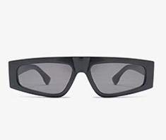 Square tinted polycarbonate frame sunglasses 2024, Black, One size