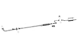Exhaust Front Pipe Resonator Rear Pipe and Muffler System Replacement Parts For 1996 1997 1998 1999 2000 Honda Civic 3 Door Hatchback DX CX Model