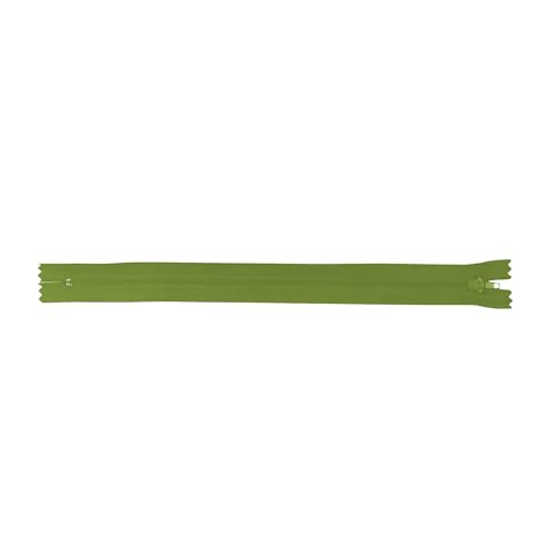 Image of Mandala Crafts 100 PCs Olive Green Closed-End 7 in Nylon Zippers for Sewing