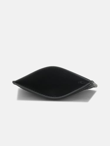 Image of Calvin Klein Logo black leather card wallet
