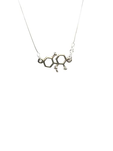 Pendentif kétamine en argent sterling 925 bijou scientifique haut de gamme