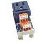 9915480000, Power Entry Connector - AC Outlet Module - TS32 / TS35 Mount - Power Entry - 15 A - Black