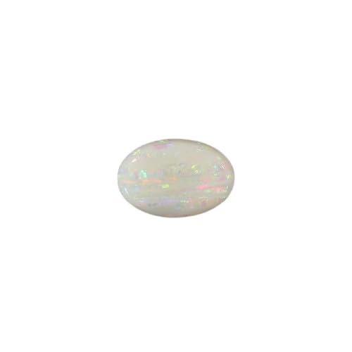 7.50 Carat White Fire Opal Stone Austrailian Mine Original Certified White Opal Gemstone 8.25 Ratti रत्ती ओपल स्टोन प्रमाणित Double Fire Safed Patthar For Unisex-image-9