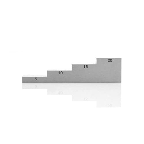 Bloque de Calibración Ultrasónico de 4 Pasos 5mm 10mm 15mm 20mm para Medidor de Espesor Ultrasónico de Acero 1018 en Pruebas NDT miniatura 2