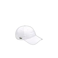 Lacoste Men's Basic Dry Fit Cap, White, One Size