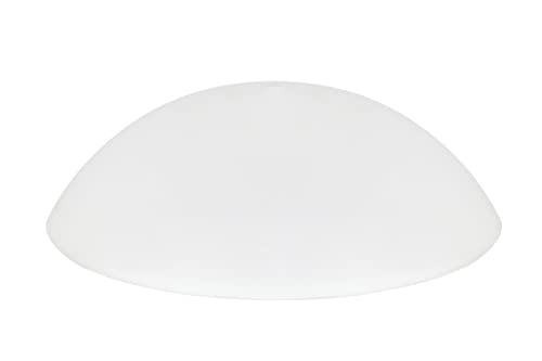 Image of Aspen Creative 23084-01A, Flush /Semi-Flush Mount Frosted Glass Shade, 1 /2 inch Center Hole, 14-7 /8 inch Diameter x 4-1 /2 inch Height