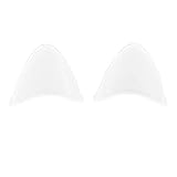 Motoforti 2pcs Chat Oreilles Style Attachements Casque Autocollant pour Moto Blanc