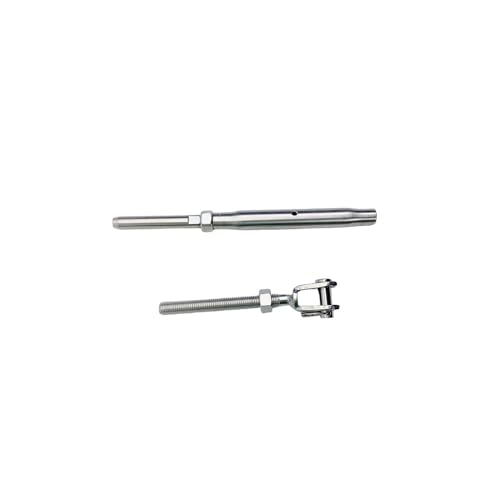 Prolinemax Turnbuckle de Quijada y Tenedor para Cable de Acero Inoxidable T316 3/16" con Rosca de 3/8" miniatura 7