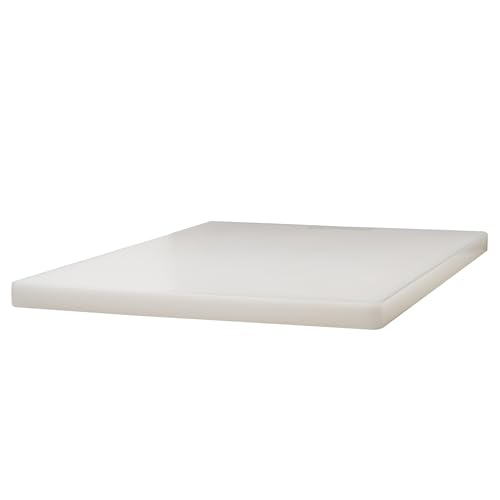 Winco Heavy-Duty Plastic Cutting Board, 15" x 20" x 1", White