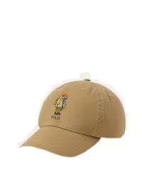 Polo Bear Cotton Twill Ball Cap Blue, Grey
