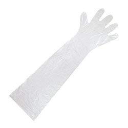 FORGESY Veterinary Long Plastic Hand Gloves (18"-Inch)- 100 Pieces