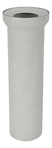 Preisvergleich Produktbild Sanitop-Wingenroth Anschlussrohr für Stand WC / WC-Ablaufstutzen mit Lippendichtung / Länge: 400 mm / 11 cm Durchmesser / Toilette Anschlussstutzen kürzbar / Kunststoff / Manhattan / 21723 1