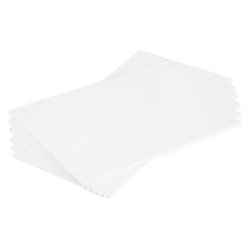 MECCANIXITY ABS Plastic Sheet 10 Inch x 6 Inch x 0.24 Inch ABS Styrene Sheets for Building Model DIY Crafts Panel White 6 Pcs