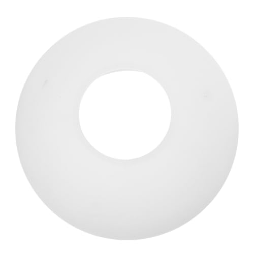 DECOMELODY Paralume Design a Doppio Foro e Bocca Piatta in Vetro Opaco per a Sospensione E27 L'abbagliamento Copriparalume per Lampadari e Cucine