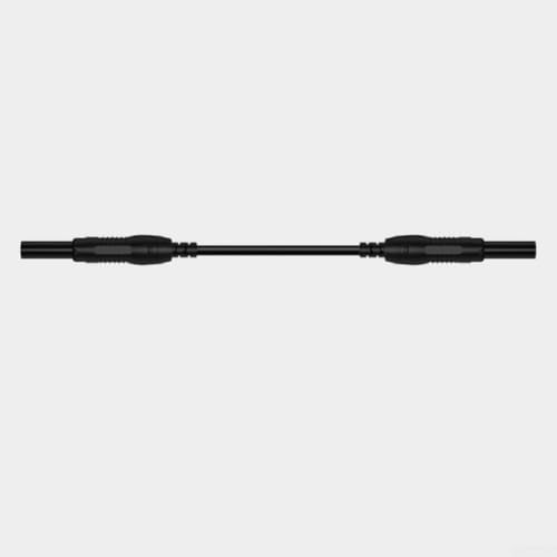 4mm Safety Banana Jack Male to Male Test Connector with Copper Nickel Plated Contacts for CAT III 1000V Circuits and 32A Testing Loads (Black)