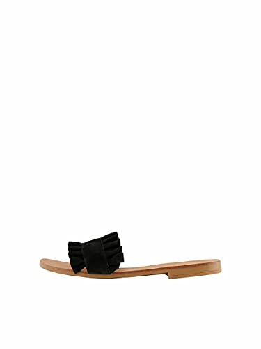 Pieces Psnynne Suede Sandal, Donna, Nero, 39 EU
