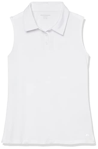 Amazon Essentials Women's Tech Stretch Tennis Tank, White, Large #TOP5