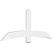 Ekena Millwork GBP072X30X0206BEL00 Bellingham Architectural Grade PVC Gable Brackets 72"W x 30"H x 2"D x 6"F, 10/12 Pitch