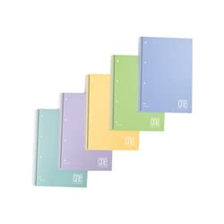 Carpeta de anillas CF6 ONECOLOR A5 pastel con separadores PPL