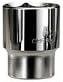 Ironside 116126 Socket 0.6 cm 0.25 Inch Chrome Vanadium SW8 6kant