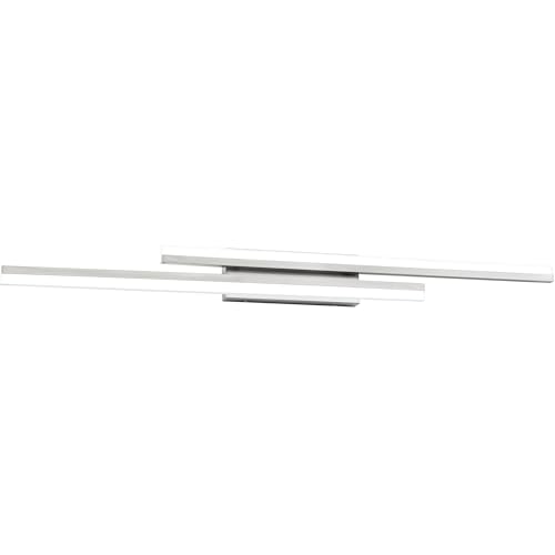 Image of PRESDE 48 Inch Bathroom Light Fixtures Brushed Nickel Vanity Light Bar LED Modern Bath Wall Lighting Over Mirror