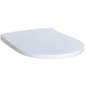 Geberit KG Acanto WC-Sitz Slim Wrap over antibak Scharniere verchromt m. Absenkautomatik