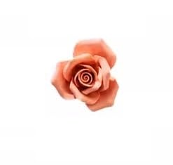 AMERRY Rose, Orange,2.76",Ceramic Wall Flower Decor Artificial 3D Flower Wall Art，Handmade 3D Wall Art Hanging Sculpture， Porcelain Flower Wall Décor (Rose, Orange,2.76")