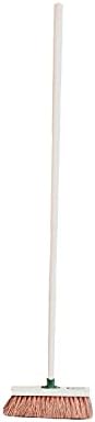 Easy Shopping® Wooden Handle Broom Soft & Hard Brush Sweeping Industrial Home Garden Yard Outdoor Easy Grip (10" Soft Brush)