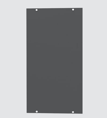 Image of SPECIALITY PANELS Aluminium Black Profile 2 Brown Tinted Glass Handless Shutter Wall Cabinet with Space Organizer Wall Mounted Kitchen Storage Cupboard Modern Kitchen Furniture Unit (Slate Grey)