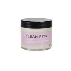 Clean Pits Cream Based Deodorant - Lavender Scent - 2.4 oz Jar - 100% Natural Odor Protection - Strong Sweat Absorption - Aluminum and Paraben Free - Prevents Razor Burn and Eliminates Pit Stains