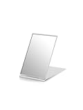 VANCOV Compact Mirror, Portable Folding Mirror, Ultra Slim and Durable with Aluminium Shell, Handbag Mirror for Travel, 8.3 x 5.1 cm, Small