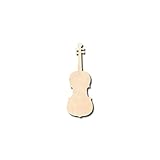 Unfinished Wood Violin Shape Music Craft up to 46' DIY 5' / 1/4'