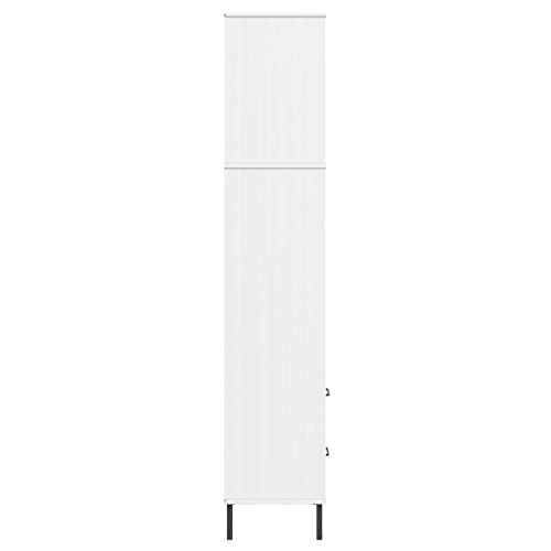 Librerías de madera maciza duraderas: modelo premium Oslo en blanco 7