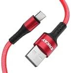 ENKAY ENK-CB102 Nylon Weaving USB to Type-C Data Transfer Charging Cable(Red)